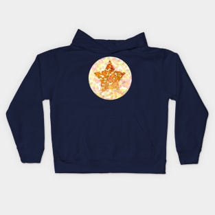 Gold Dotty Star Kids Hoodie